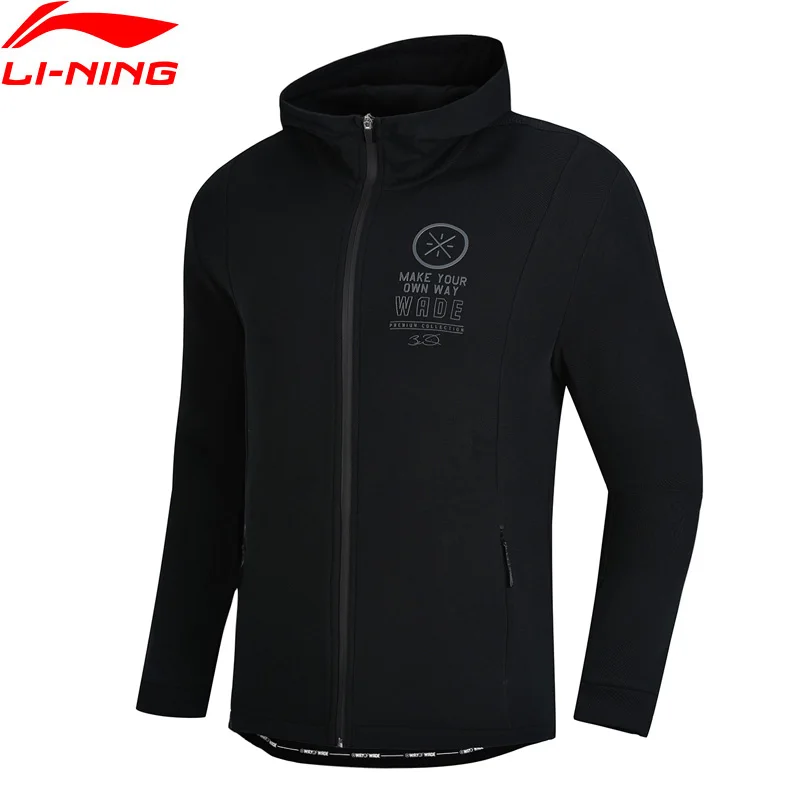 Li Ning мужской свитер с капюшоном серии Уэйд обычный крой 66% хлопок 34% полиэстер на