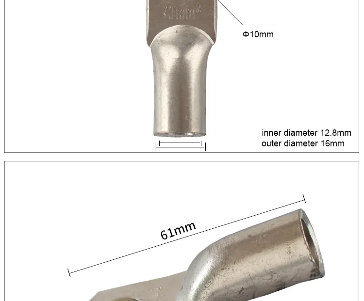 5 шт JG M8 M12 70mm2 95mm2 отверстие под болт кабель из луженой меди наконечники Батарея терминалы