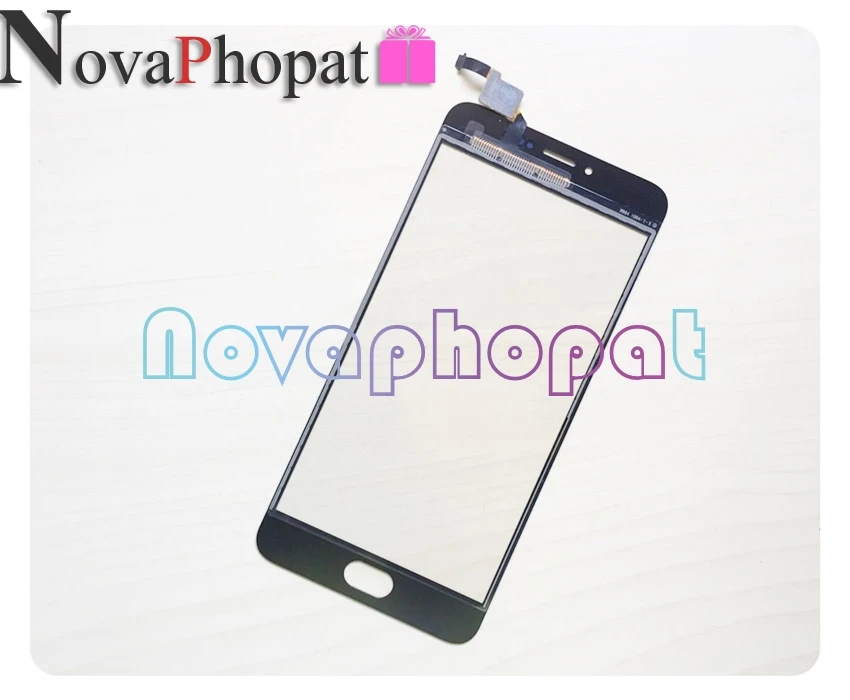 Novaphopat черный/белый сенсор для Meizu M3 Note L681H сенсорный экран дигитайзер стеклянная панель Замена+ отслеживание