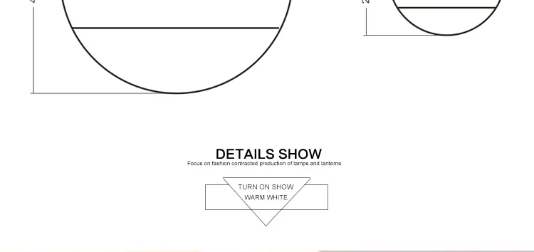 Modern LED Wall lights for bathroom aluminum hardware acrylic lampshade rings design Decoration indoor home lamp diameter 40CM