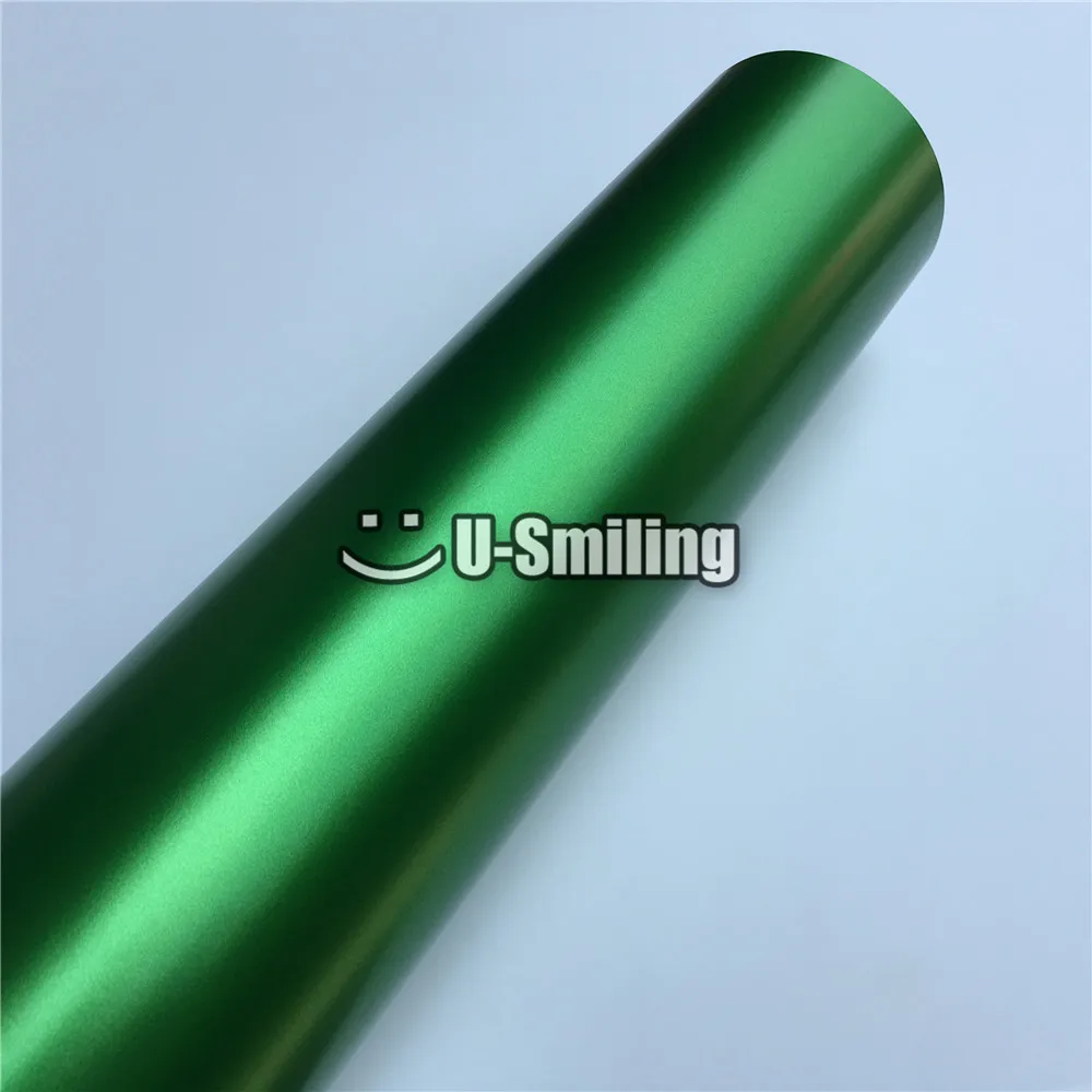 

Premium Film Matte Satin Grass Green Metallic Vinyl Wrap Car Film For Car Sticker Bubble Free Vinyl Wrapping