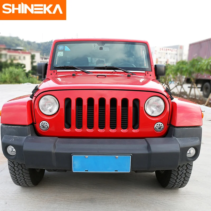 Стайлинг автомобиля SHINEKA для Jeep Wrangler JK 07 16 накладка на переднюю сигнальную лампу