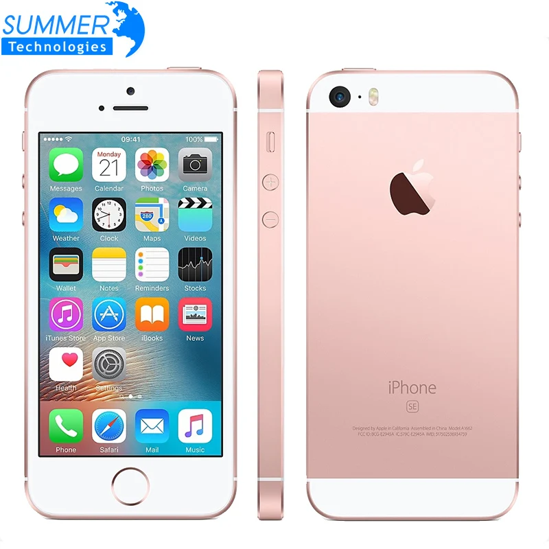 

Original Apple iPhone SE Unlocked Mobile Phone A9 Dual Core 2GB RAM 16/64GB ROM 4.0'' 12MP Fingerprint 4G LTE Smartphone