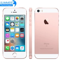 original apple iphone se unlocked mobile phone a9 dual core 2gb ram 1664gb rom 4 0 12mp fingerprint 4g lte smartphone
