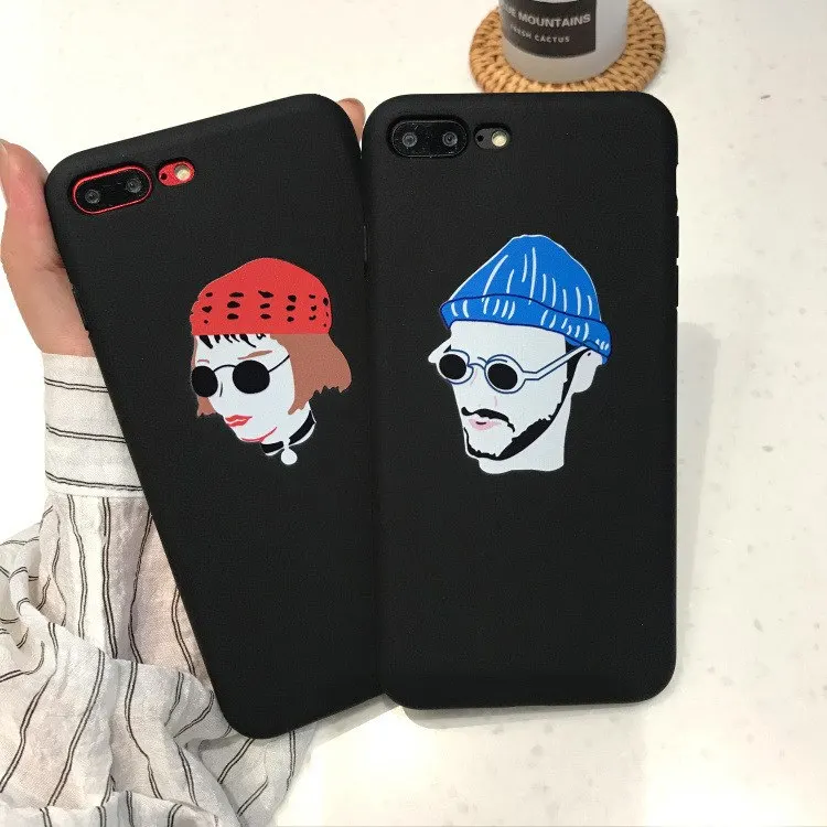 Funny lovers Phone Case For iphone 5 5s se 6 6s 7 8 plus X XS MAX XR Cover Cute cartoon couples Soft TPU Cases | Мобильные телефоны
