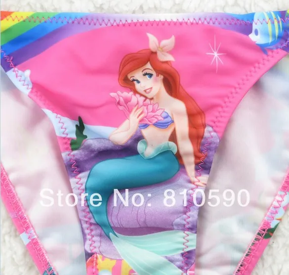 New Baby Girls The Little Mermaid Bikini Swim Wear Swimsuits Girl Two Pieces Swimwear Cartoon beachwear 5set | Спорт и развлечения