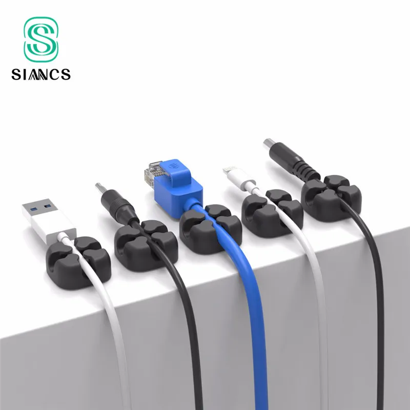 SIANCS 1 шт. цветные зажимы для проводов|Органайзеры кабеля| |