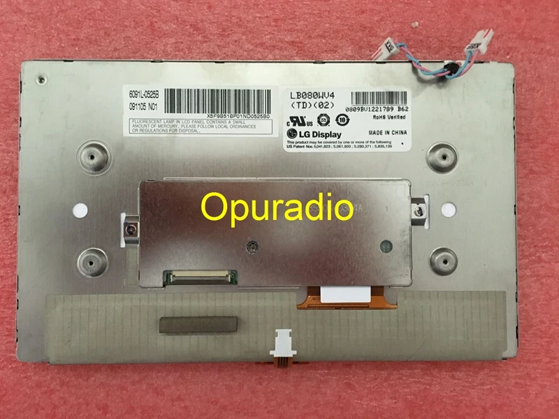 Бесплатная доставка новинка ЖК-дисплей 8 0 дюйма панель для LB080WV4-TD02 LB080WV4 TD02 (TD) (02)