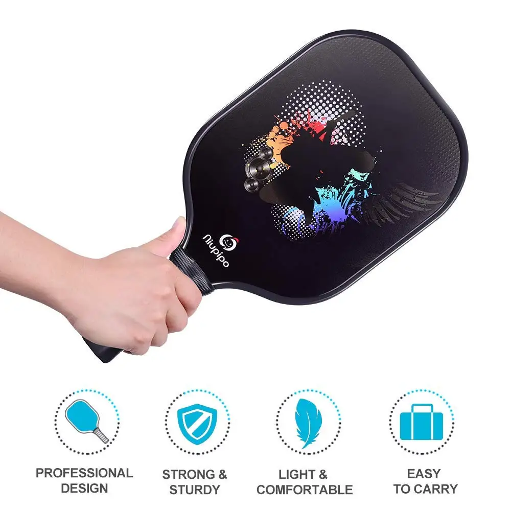 Новая графитовая весла Pickleball 2 Paddles 4 шарики из углеродного волокна для лица