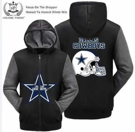 Дропшиппинг США Размеры Dallas Cowboys Для мужчин женщин зимние пальто из плотного