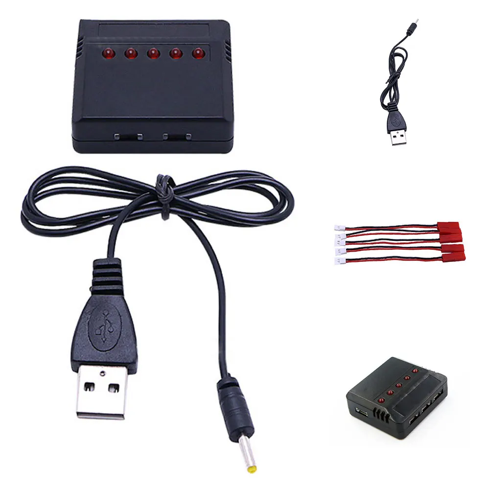 FOR SYMA X5C UDI U818A V686 Charger+5 Pcs Charging Line Accessoires Rc Quadcopter Helicopter Drone Battery | Электроника