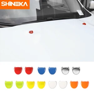 Крышка автомобильного двигателя SHINEKA, крышка сопло омывателя ветрового стекла, Внешнее украшение, наклейки, аксессуары для Jeep Renegade 2016-2019