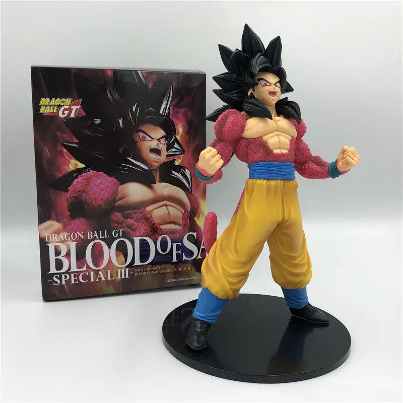 Dragon Ball Z Goku GT кровь Саян вырывается Супер Саян 4 красный боевой вер. ПВХ фигурка DBZ коллекция 20 см