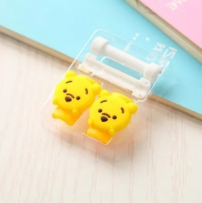 10 шт/лот двусторонний мультяшный usb-кабель протектор для наушников, наушники, линия энергосбережения для зарядки телефона, защита кабеля данных