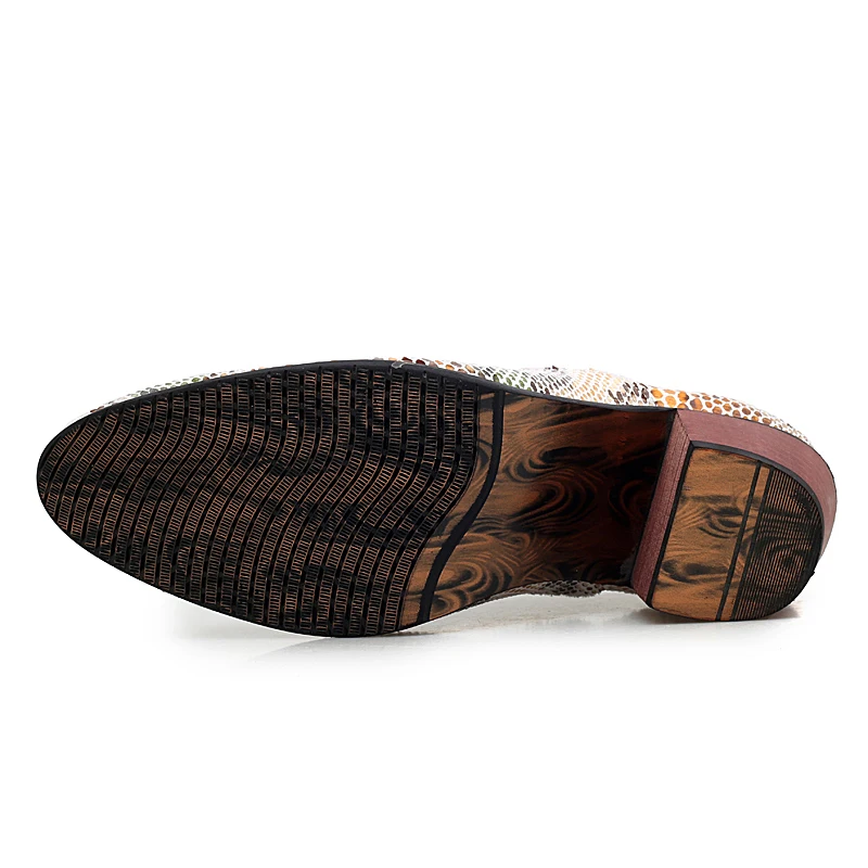 DJSUNNYMIX/Роскошные Мужские модельные свадебные туфли блестящие кожаные на высоком