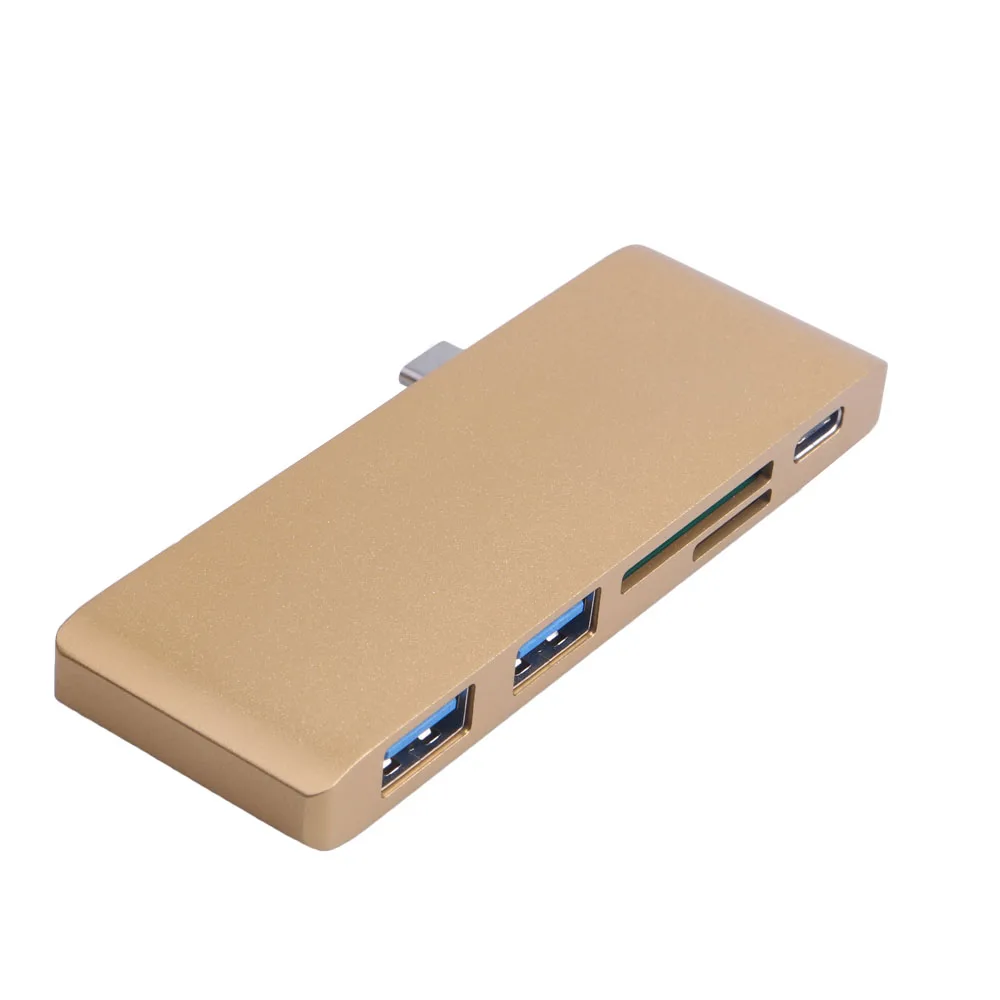 Мульти в 1 профессиональный двойной USB-C концентратор с тип-c зарядка PD SD TF