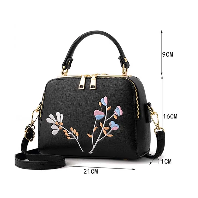 Begutest Вышивка Сумки Для женщин женская сумка цветок клапаном сумка|embroidery bag|flap