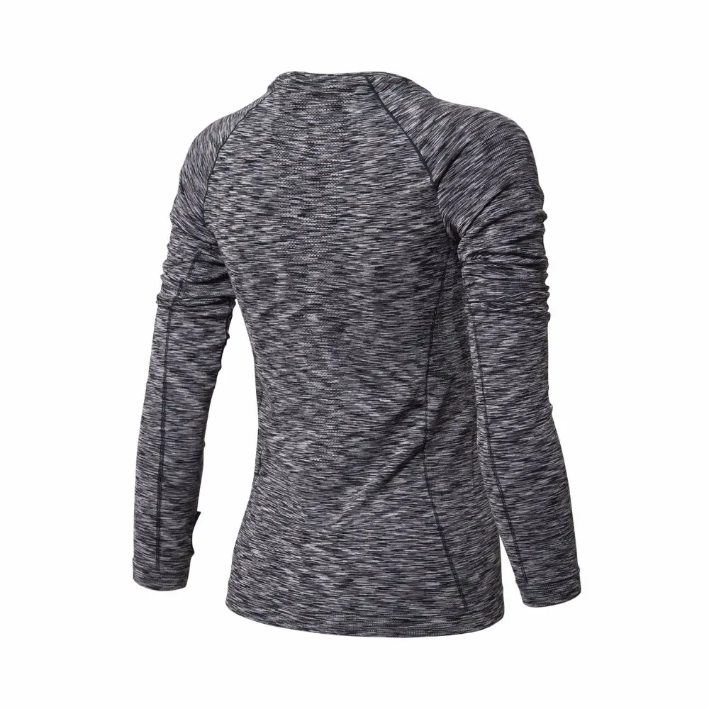 Женская футболка для бега Li Ning с длинным рукавом бесшовная тонкая подкладка li ning