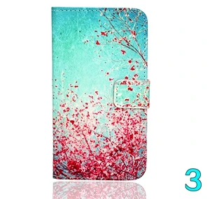 Чехол для Vodafone Smart 4 Turbo Wallet с узором кожаный чехол-подставка Coque/чехол для Vodafone Smart 4 Turbo - Цвет: 3