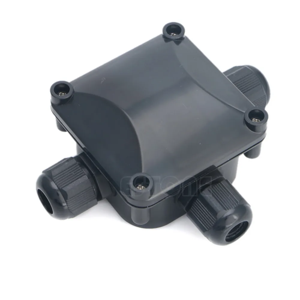 Водонепроницаемый IP 68 Соединительная коробка 3 кабеля и провод защиты