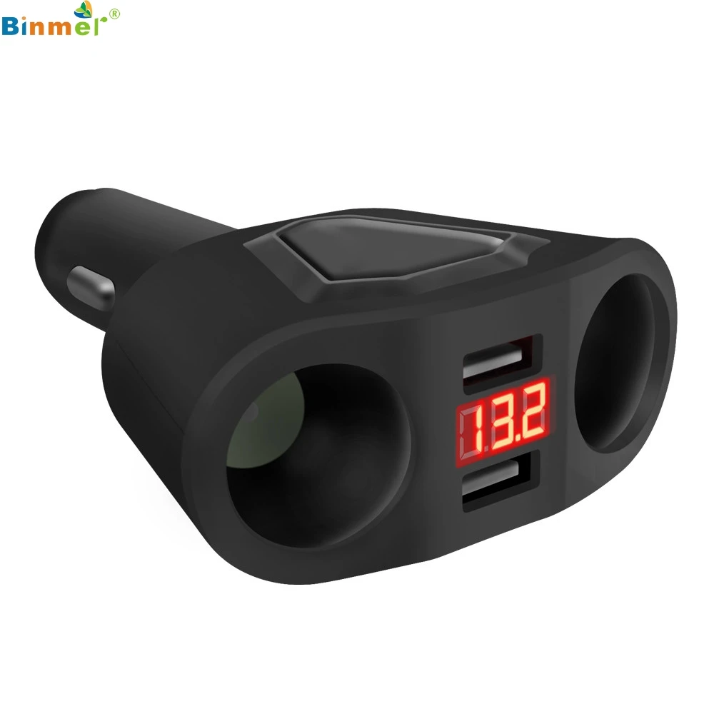 Binmer автомобильное зарядное устройство с двумя usb точечными дымоотверстиями для