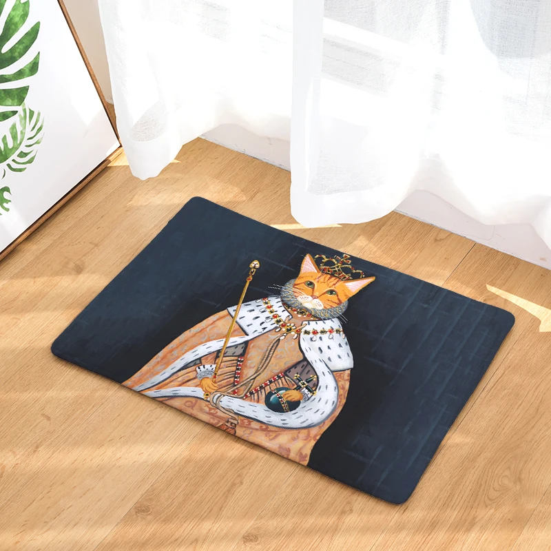 Новые Придверные коврики креативная личность с принтом кота для кухни ванной