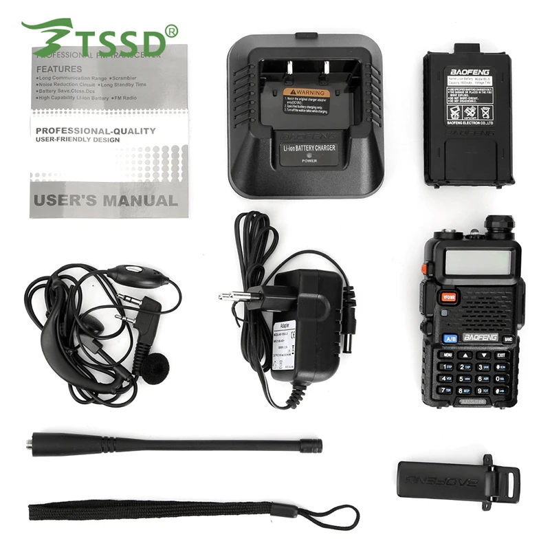 Рация Baofeng UV 5R VHF 136 174 МГц и UHF 400 520 UV5R 2 шт./лот|brand long|talki walkibrand new the band |