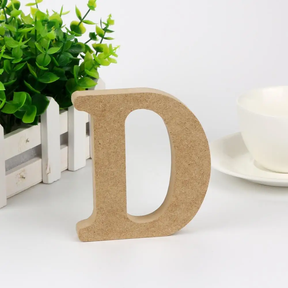 DIY A-&-Z деревянные буквы ремесла Алфавит художественное украшение для ретро дерево украшение для стен, для бара паба офис Свадьба Вечеринка домашний декор D1 - Цвет: D