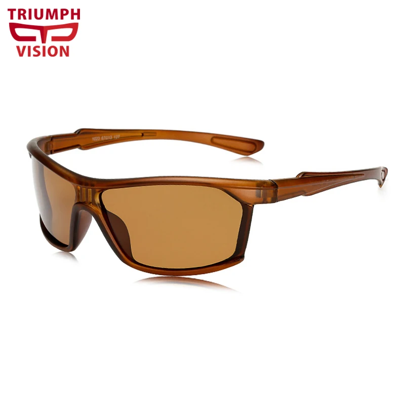 Мужские солнцезащитные очки с защитой UV400 TRIUMPH VISION черные пластиковые