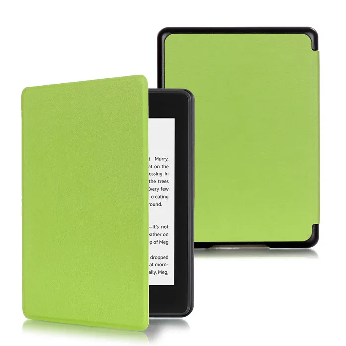 Чехол-подставка из искусственной кожи для Amazon New Kindle Paperwhite 4 2018 (Kindle 10) + 2 шт.