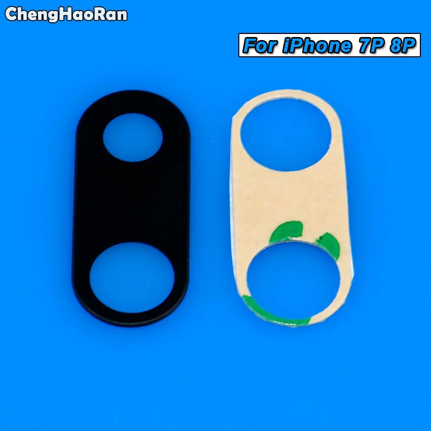 ChengHaoRan 10 шт. стеклянная линза для задней камеры с наклейкой iPhone 6G 6P 6s 6SP 7G 7 8G 8 Plus