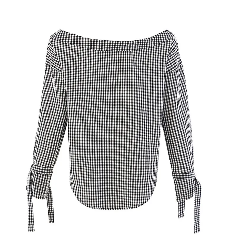 Новая мода осень плед лук Для женщин blusas Лидер продаж кимоно рубашка летние Топы