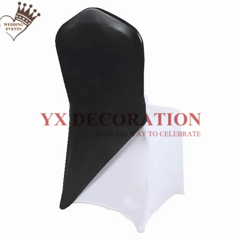 1 шт. бронзовая металлическая крышка стула капот для белого спандекса украшение