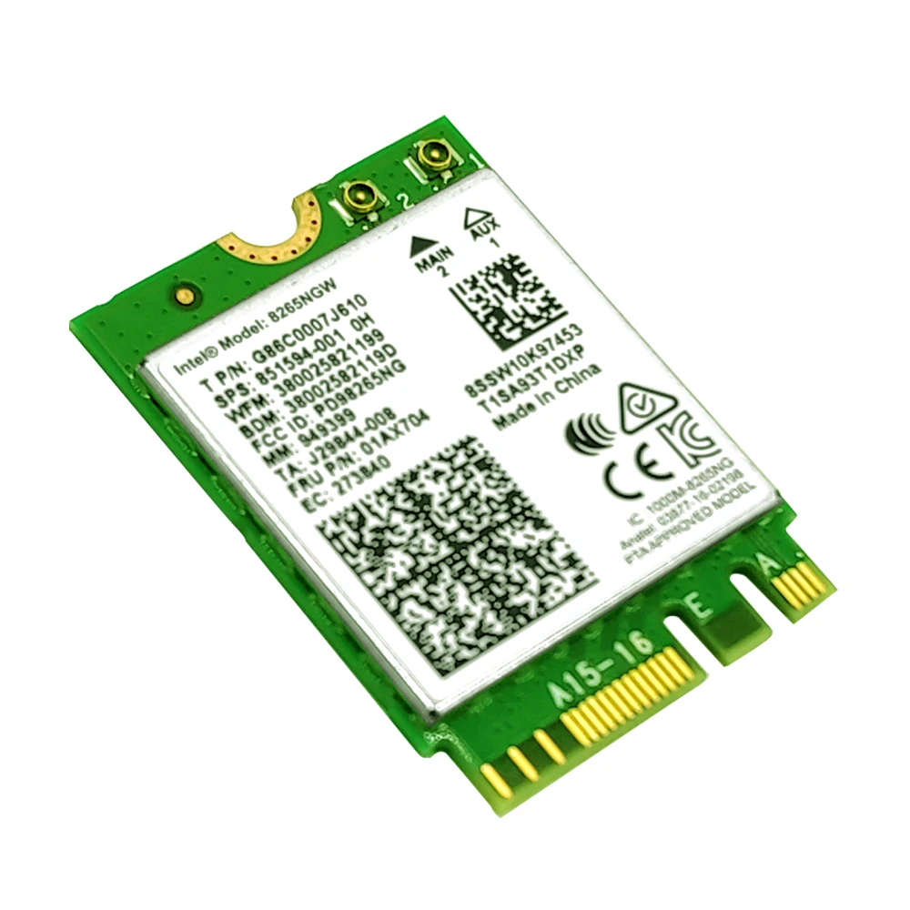 Intel AC8265 Беспроводная NIC/LAN Карта для Jetson Nano 2,4G/5G двухдиапазонный модуль WiFi/Bluetooth 4,2