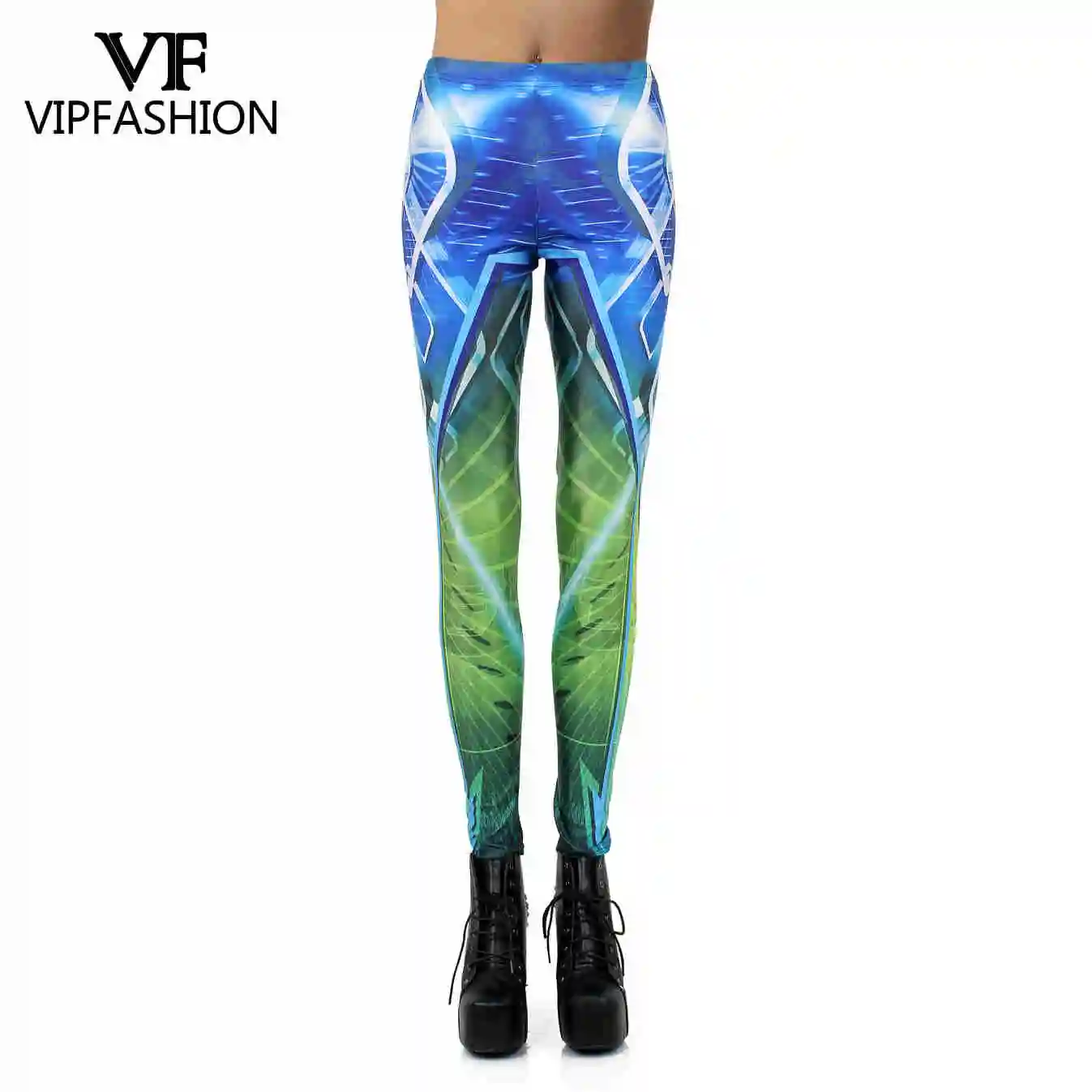 KDK1327 VIP модные новые леггинсы с принтом женские спортивные брюки Модные женские леггинсы для фитнеса с принтом - Цвет: KDK1327