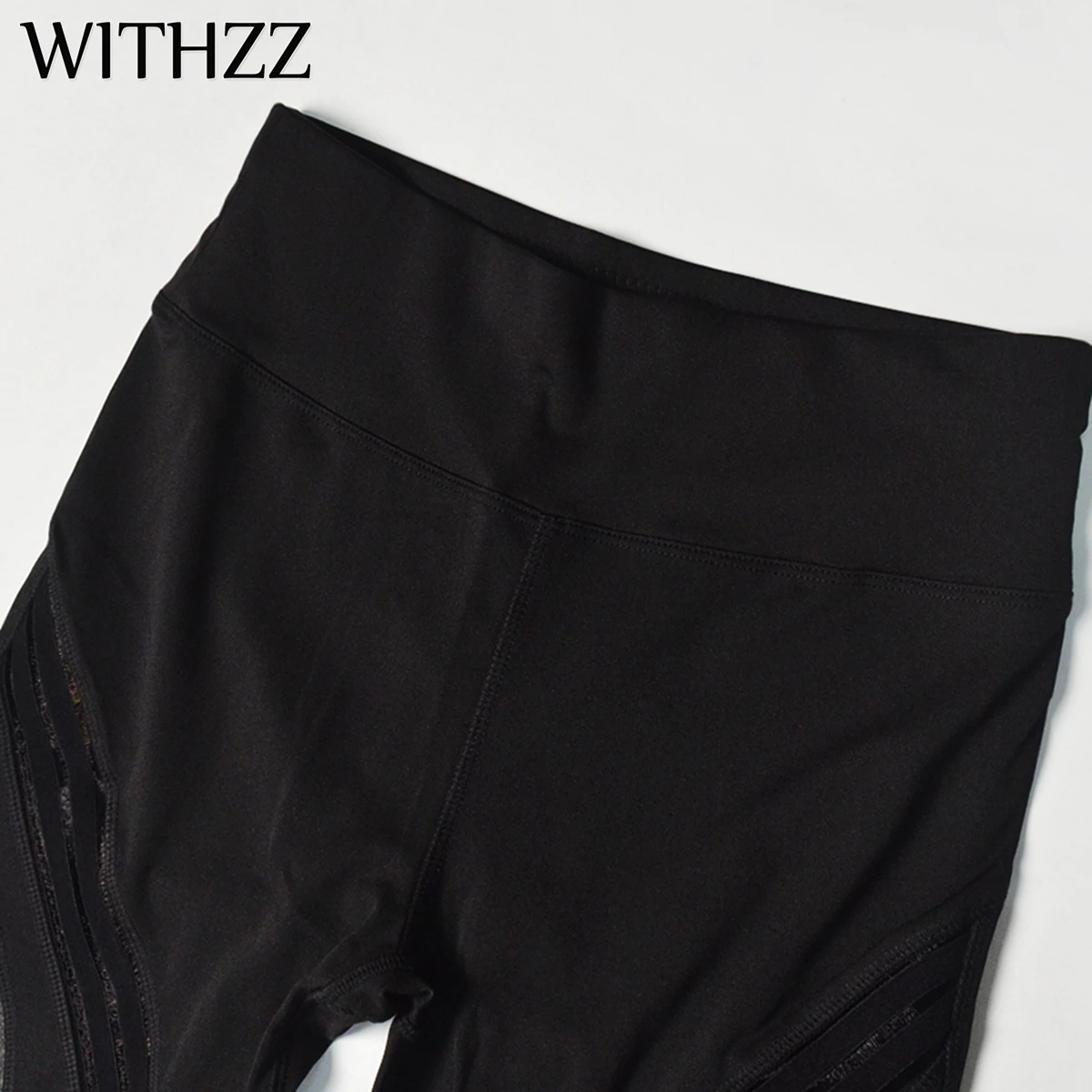 Женские сетчатые леггинсы с вышивкой WITHZZ спортивные джеггинсы для фитнеса и