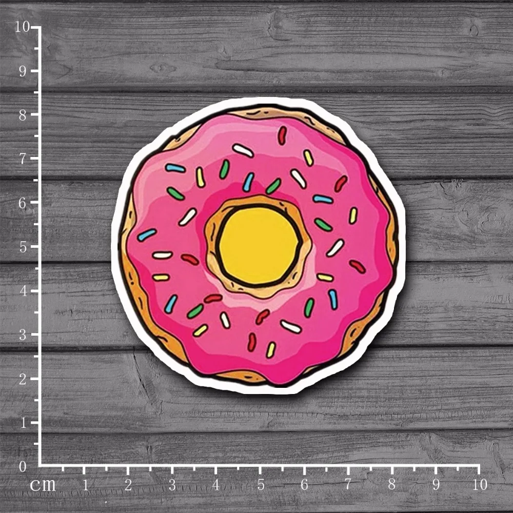 

Donuts waterproof on laptop notebook suitcase Stationery stickers luggage tide brand Kid Toy Skateboard stickers[single]