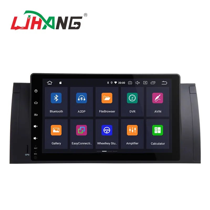 LJHANG 9 ɺndroid 10 автомобильный dvd-плеер для BMW 5 серии/X5 E53 E39 GPS Navi 1 Din Автомобильный