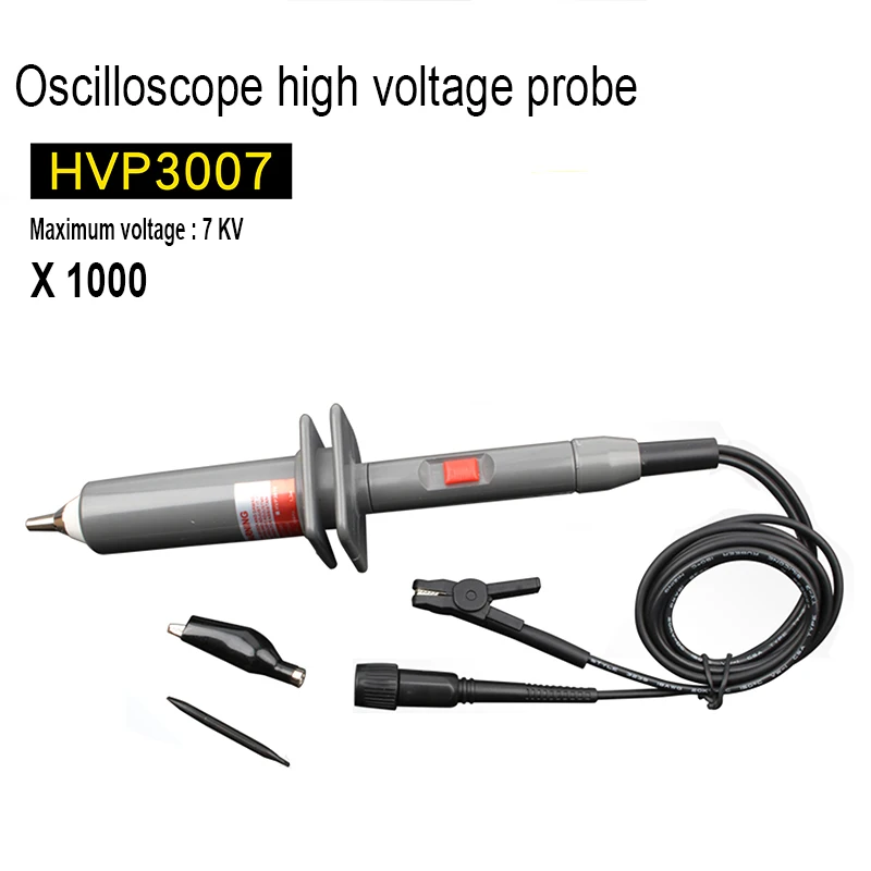 HVP3007 HVP датчик осциллографа высокого напряжения 20кВ 1000:1 10 МГц крокодил тестовый зонд для всех осциллографов длина 1,5 м - Цвет: HVP3007