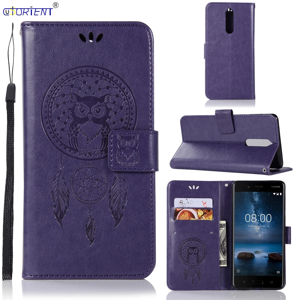 For Nokia 8 Flip Wallet Leather Bumper Case TA-1004 TA-1012 TA-1052 Card Slot Phone Bag Nokia8 N8 Fashion Fitted Cover | Мобильные
