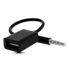 Кабель-преобразователь со штекером AUX 3,5 мм на гнездо USB 2,0 для автомобиля MP3