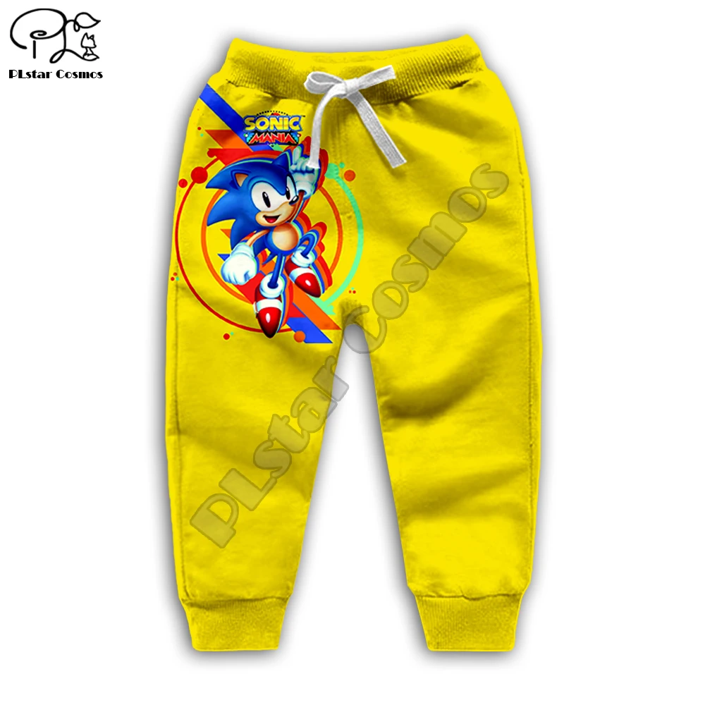 

Super Sonic Hoodies Children Long Sleeve Pullover Sweatshirt Streetwear Casual Tops Fashion Tracksuit Hooded Coat/pants shirts