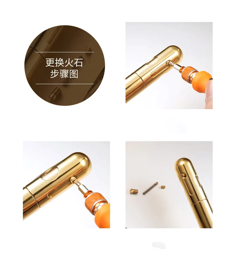 Винтажная Классическая Зажигалка 85 мм * 22 из латуни 83 г подарок|arc lighter|can usblighter arc |