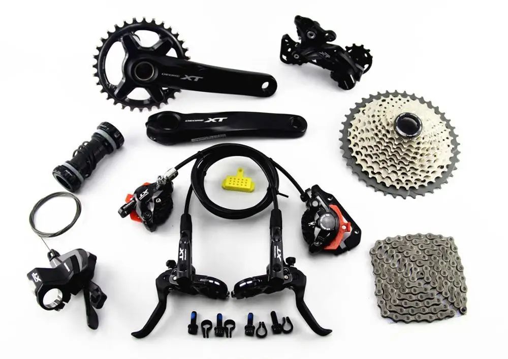 SHIMANO DEORE XT M8000 Группа комплект 32T 34T 170 175 мм шатун горный велосипед Группа Комплект 1x11-скорость 40T 42T 46T M8000 переключатель тормоза