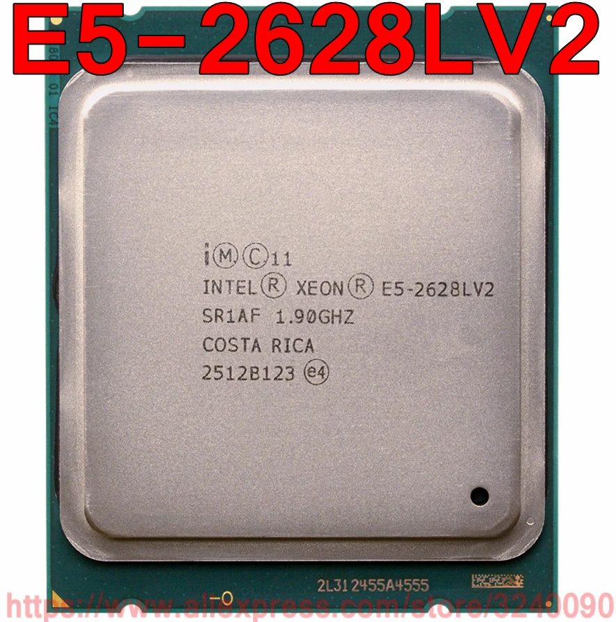 Intel Xeon CPU E5 2628LV2 SR1AF 1 90 GHz 8 Core 20M 70W LGA2011 2628L V2 процессор Бесплатная доставка Быстрая