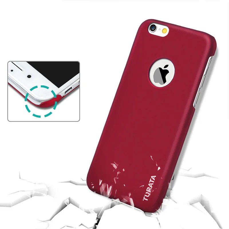 For iPhone 6 / Plus Case - TURATA [Ultra Slim Fit] [Smooth Touch] Four Layer Paint Hard Plastic Cover for |