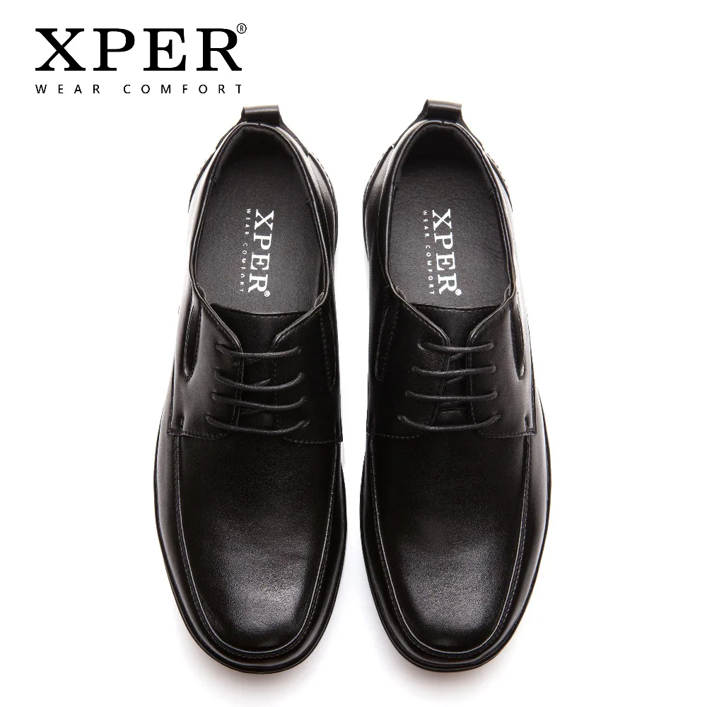XPER/брендовая модная мужская повседневная обувь сезон весна-осень черная деловая