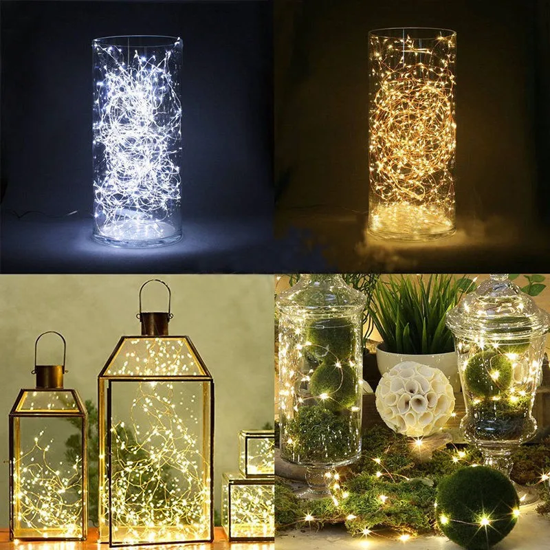 Мини-Водонепроницаемый Сказочный свет светодиодная гирлянда для рождественской