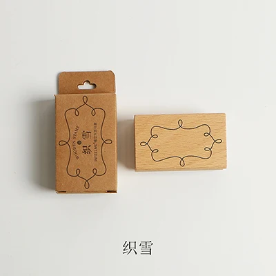 A9 Винтажные бордюры серии деревянные штампы DIY ремесло деревянные резиновые штампы для stationery канцелярские Скрапбукинг Стандартный штамп - Цвет: A9