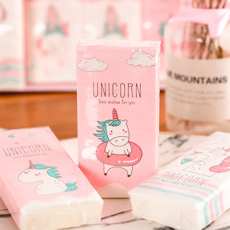 Единорог День Рождения украшения дети бумажная салфетка 100% девственница